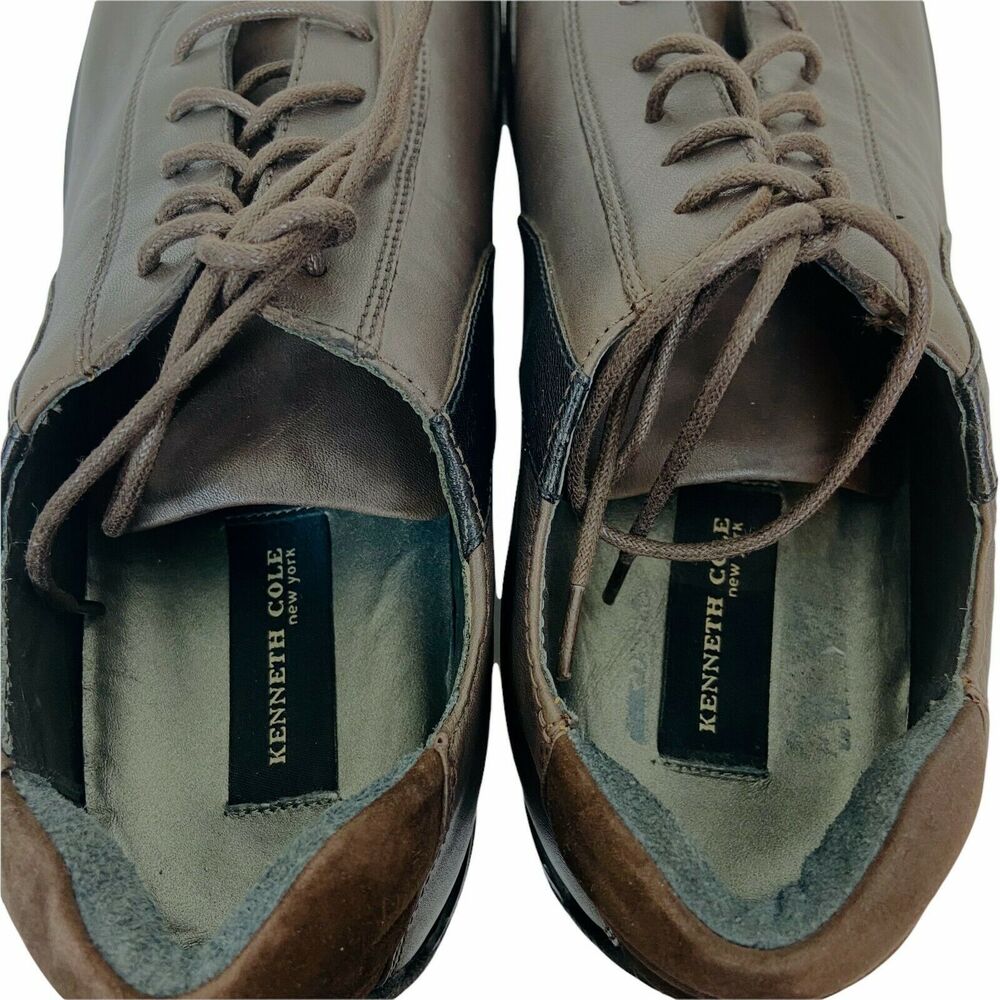 Kenneth Cole Oxford Dress Shoes Men's KMM1009LE Brown Leather Lace Up size 9.5 M - Picture 7 of 15